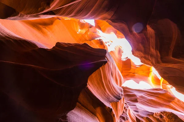 Beautiful Sandstone Formations Upper Antelope Canyon Page Arizona Usa — Stock Photo, Image