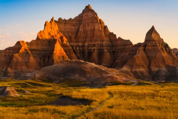 Beaux Paysages Dans Parc National Des Badlands Dakota Sud États Photos De Stock Libres De Droits