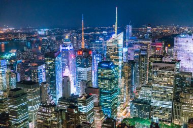 28-08-17, New York, ABD: Geceleri New York gökdeleni