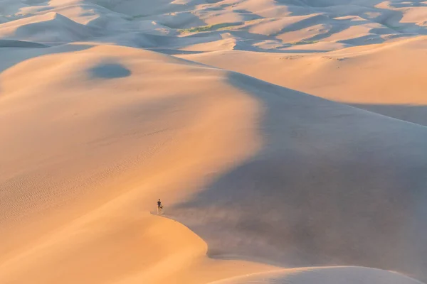 Great Sand Dune National Park Sunset Colorado Usa — стоковое фото