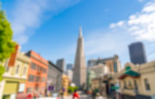 Escena Del Centro San Francisco Con Mucho Edificio Día Para — Foto de Stock