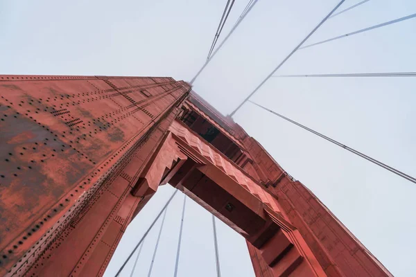 Golden Gate Bridge Blick Nach Oben San Francisco Kalifornien Usa — Stockfoto