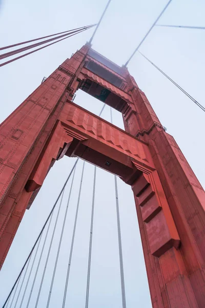 Puente Golden Gate Mirando Hacia Arriba San Francisco California —  Fotos de Stock