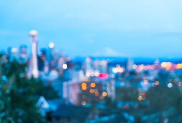 Schilderachtig Uitzicht Seattle Stadsgezicht Zonsondergang Tijd Washington Verenigde Staten Shoot — Stockfoto