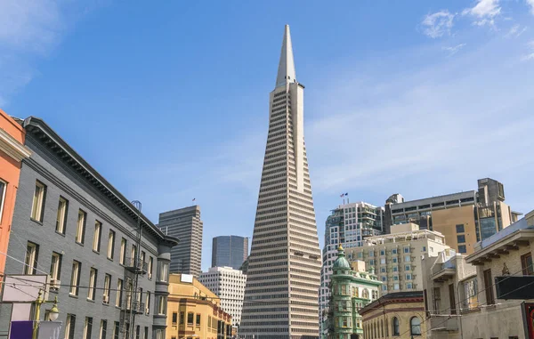 Scen Centrum San Francisco Med Hel Del Byggnad Dagen För — Stockfoto