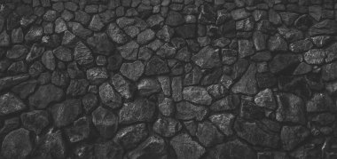 taş duvar arkaplanı siyah beyaz, ürün görüntüleme montajı için hazır..