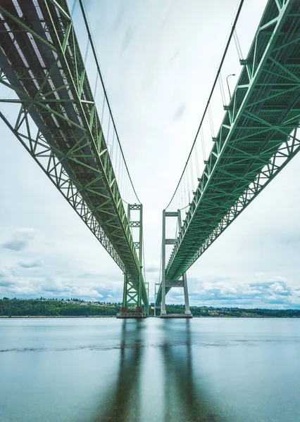 Escena Del Puente Acero Narrows Tacoma Washington —  Fotos de Stock