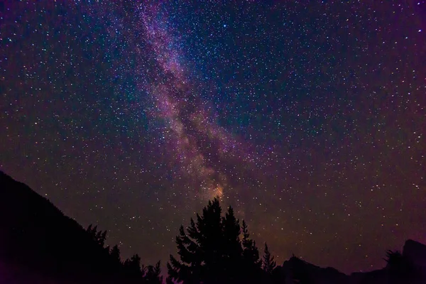 Scenic View Milky Way Star Diablo Lake North Cascade National — Stock Photo, Image