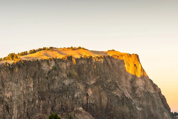 Vista Panorâmica Penhasco Quando Pôr Sol — Fotografia de Stock