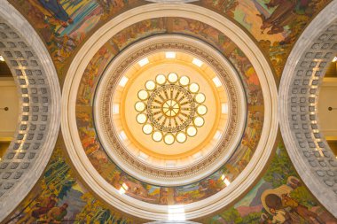 Salt Lake Hall, Utah, ABD 'deki kubbe çatısı manzaralı. çekimler 28 / 06 / 15 - sadece yazı işleri için.