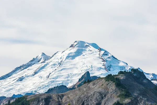 Widok Szczyt Góry Baker Pokryty Śniegiem Waszyngton Usa — Zdjęcie stockowe