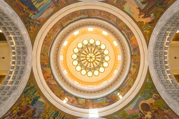 Scenic View Interior Dome Roof Salt Lake City Hall Utah — Stock Photo, Image