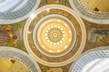 Salt Lake Hall, Utah, ABD 'deki kubbe çatısı manzaralı. çekimler 28 / 06 / 15 - sadece yazı işleri için.