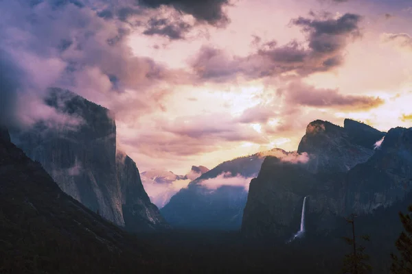 Yosemitský Národní Park Při Východu Slunce Yosemitský Usa — Stock fotografie