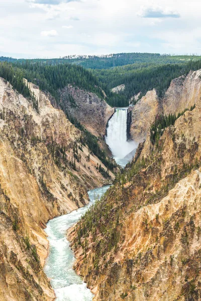 upper falls on the day in yellow stone Yellowstone National park,Wyoming.usa.