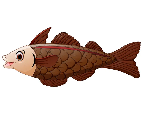 Cod fish cartoon — Stock Vector