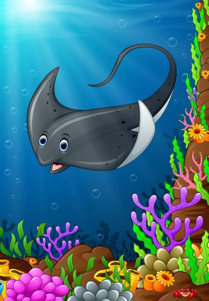 Mantarraya dibujos animados imágenes de stock de arte vectorial | Depositphotos Mantarraya dibujos animados imágenes de stock de arte vectorial | Depositphotos