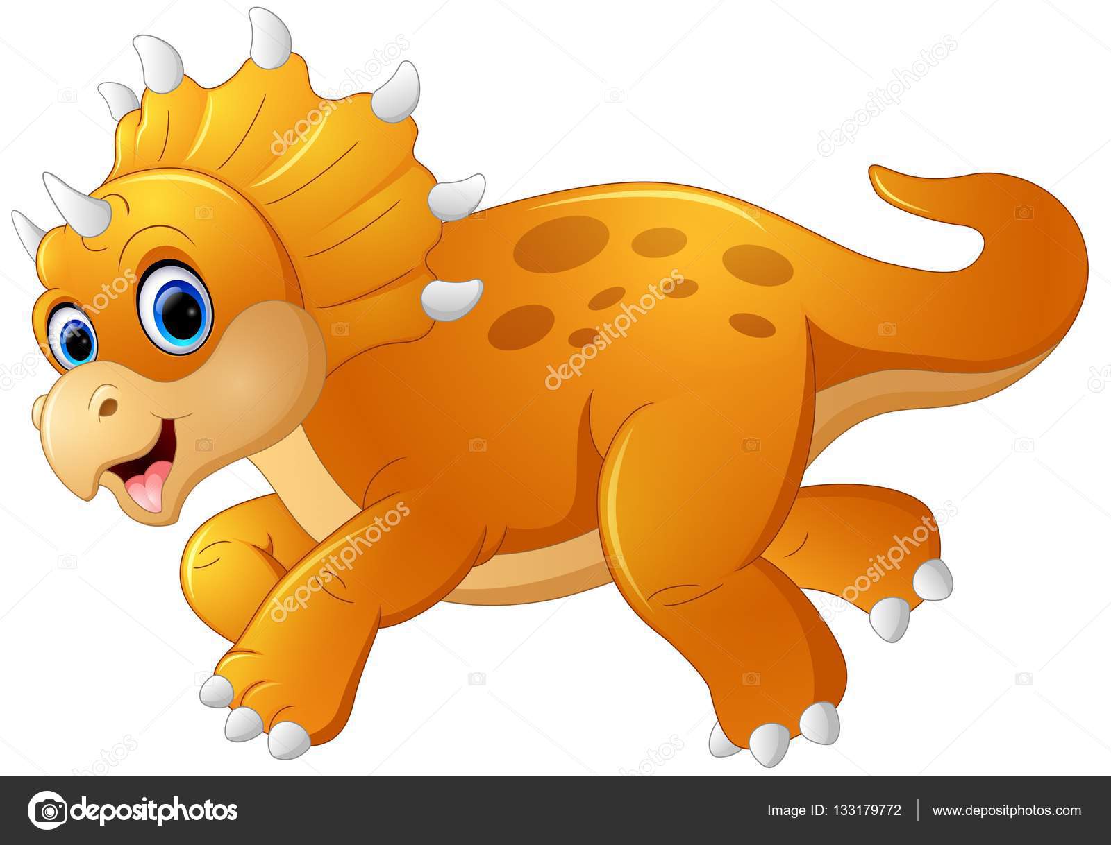 Hadrosaurus Personagem Desenho Animado Dinossauro Bonito Bebê