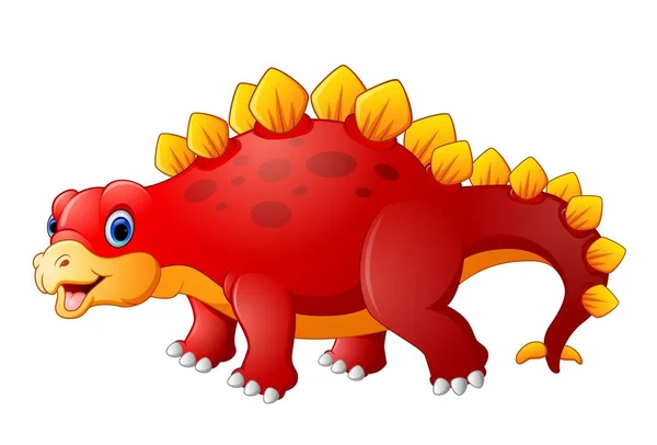 Schattige dinosaurus cartoon — Stockvector