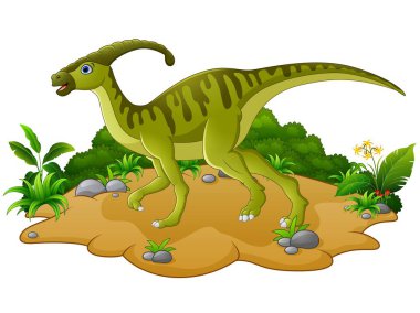 Happy dinosaur cartoon clipart