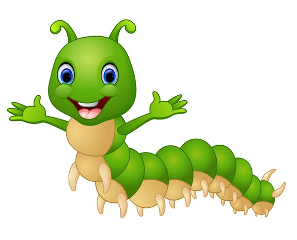 Cute caterpillar cartoon — Stock Vector