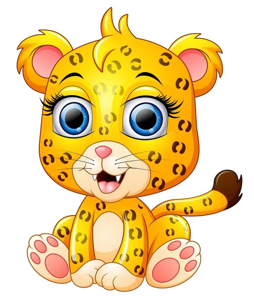 Ładny gepard kreskówka — Wektor stockowy