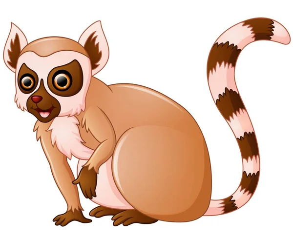 Schattig lemur cartoon — Stockvector
