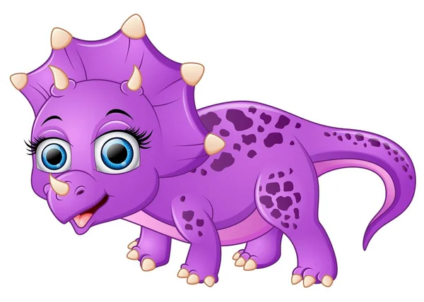 Dinossauro Gigante Roxo em Desenho Animado Vetor EPS [download] - Designi