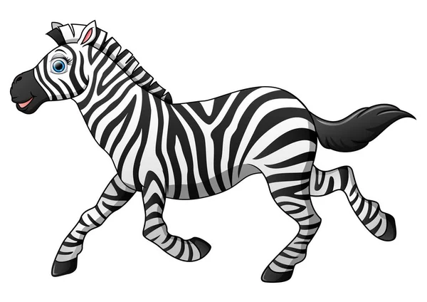 Glücklicher Zebrastreifen — Stockvektor