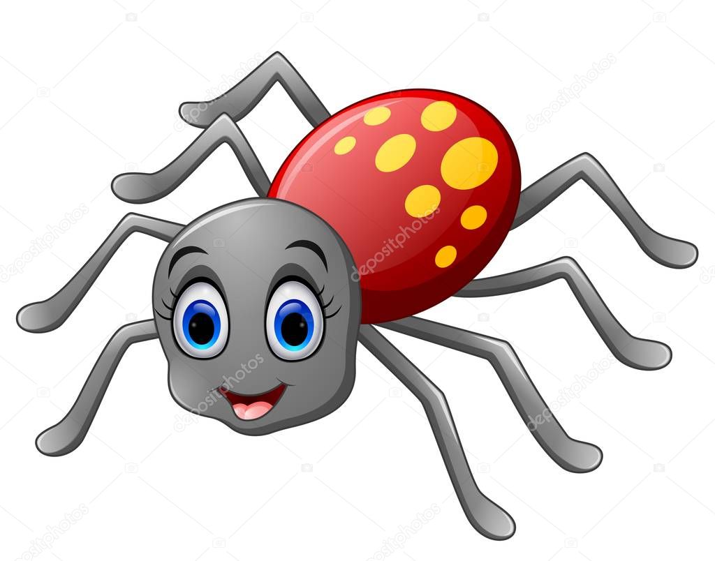 Fotos: aranas animadas | dibujos animados mono araña — Vector de stock