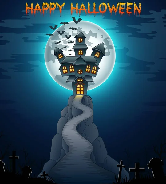 Hintergrund der Halloween-Nacht — Stockvektor