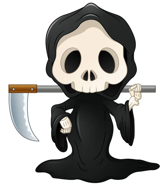 Grim Reaper Cartoon — Stockvector