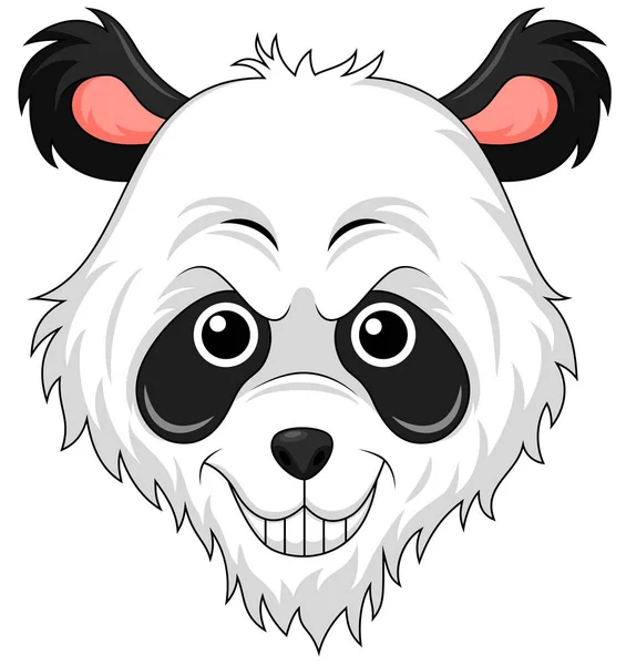 Панда голову талісман — стоковий вектор