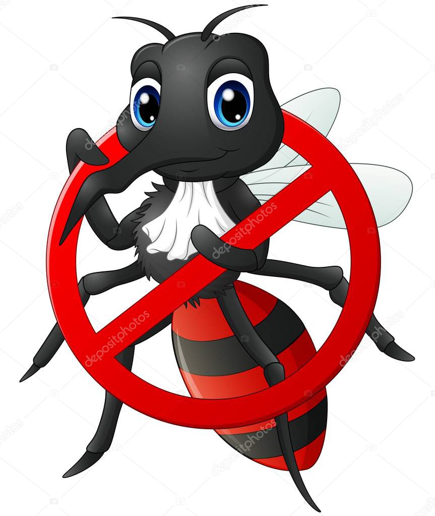 Stop Mosquito cartoon