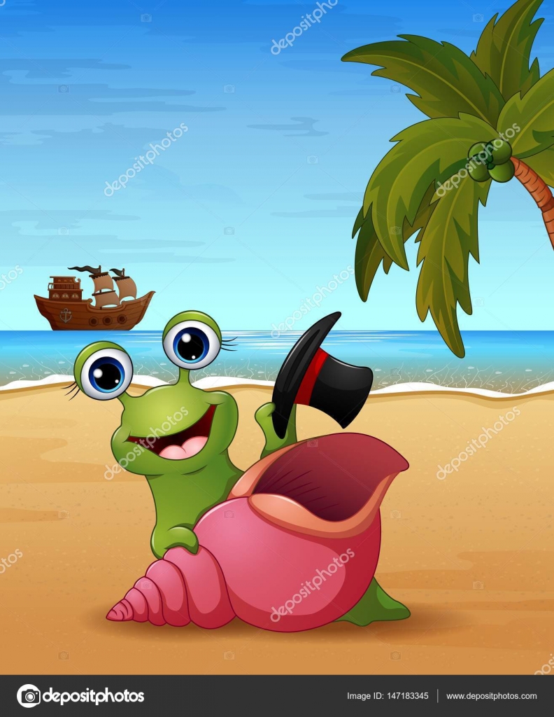 Dibujos: playa caricatura | Caricatura sonriente de ...
