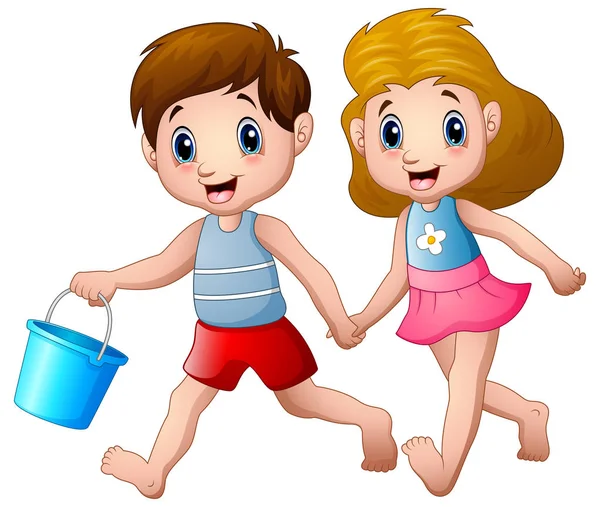 cartoon boys running