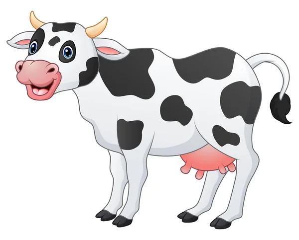 Niedliche Kuh-Karikatur — Stockvektor