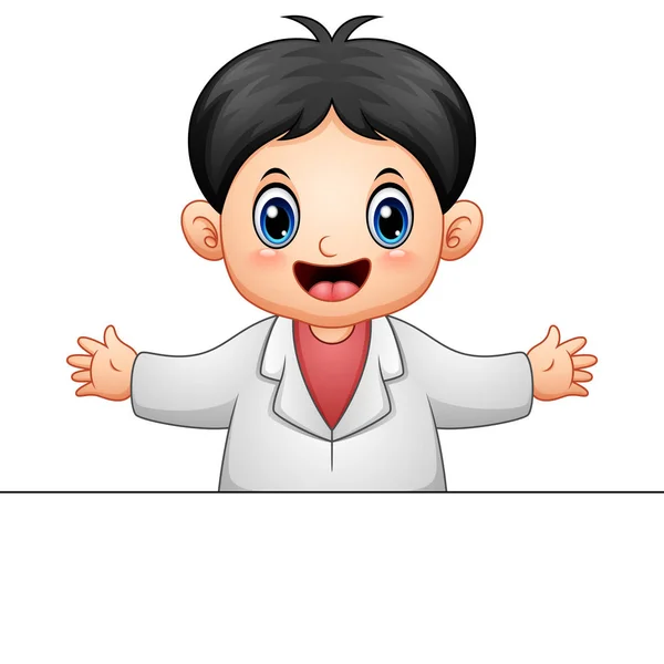 Doctor hombre de dibujos animados — Vector de stock