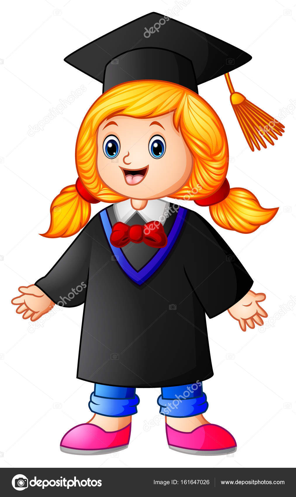 Happy graduation girl cartoon Stock Vector Image by ©dualoro #161647026