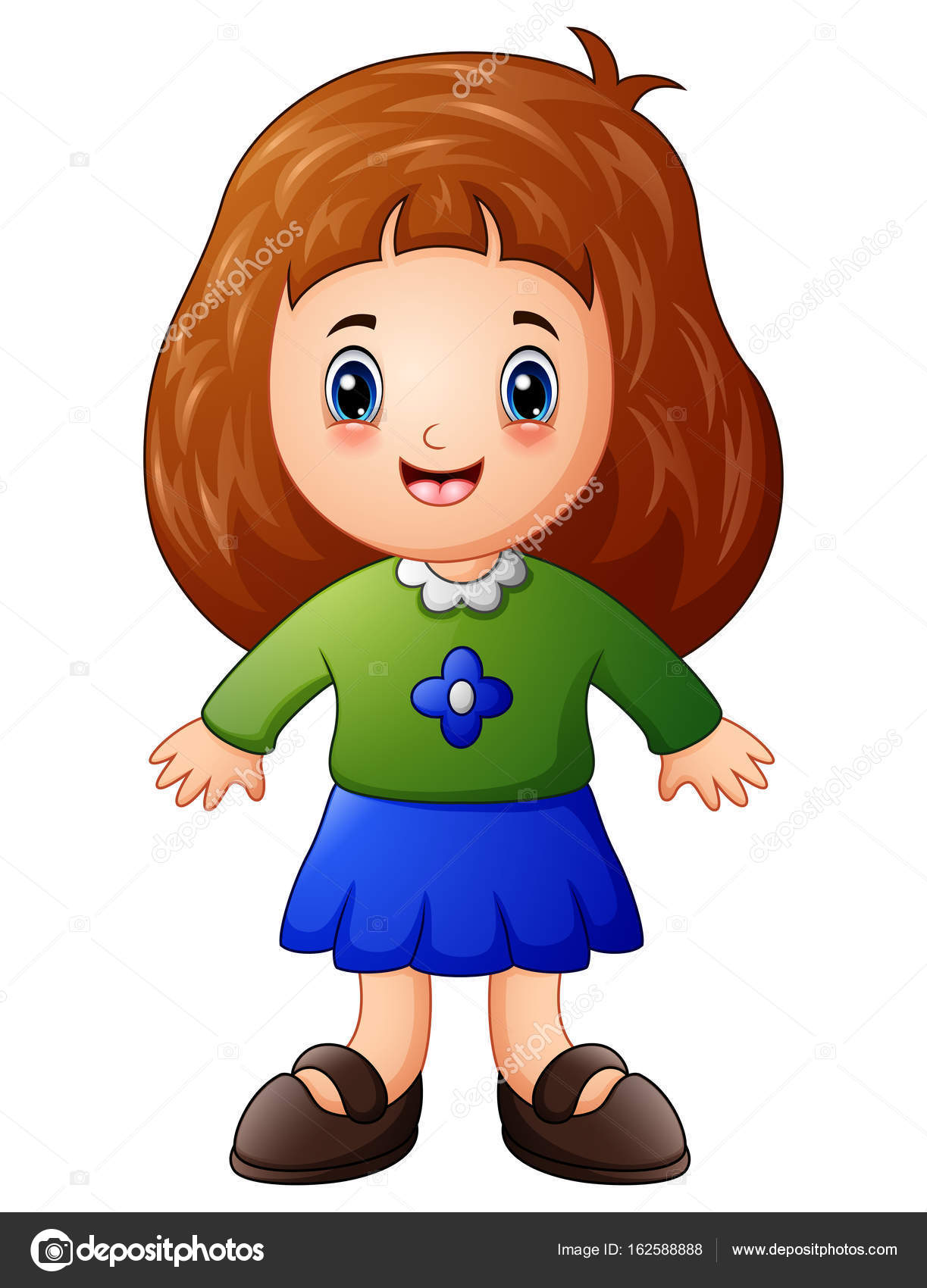 Little girl cartoon Vector Art Stock Images | Depositphotos Little girl cartoon Vector Art Stock Images | Depositphotos