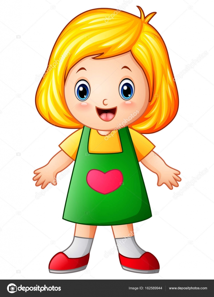 Images cute  little girl  cartoon  Cute  little girl  