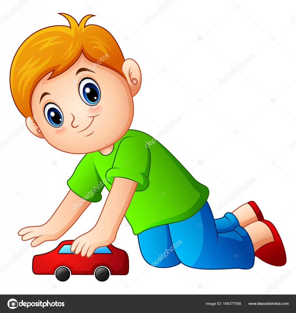 boy play car