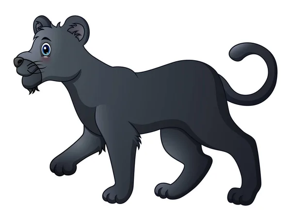 Симпатичная чёрная пантера — стоковый вектор