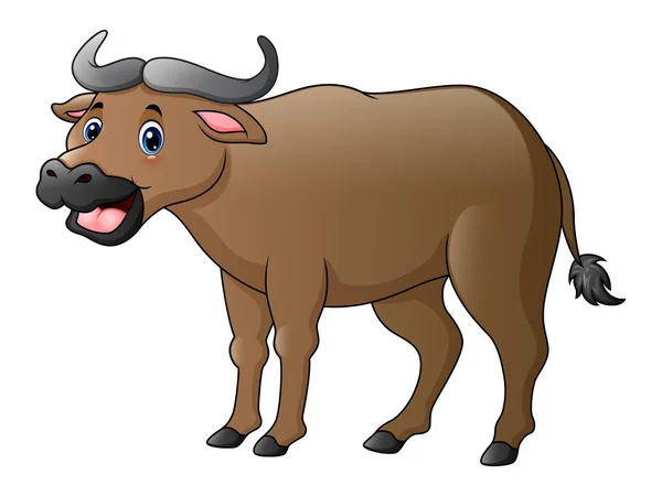 Niedlicher Büffel-Cartoon — Stockvektor