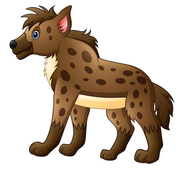Lustiger Hyänen-Cartoon — Stockvektor