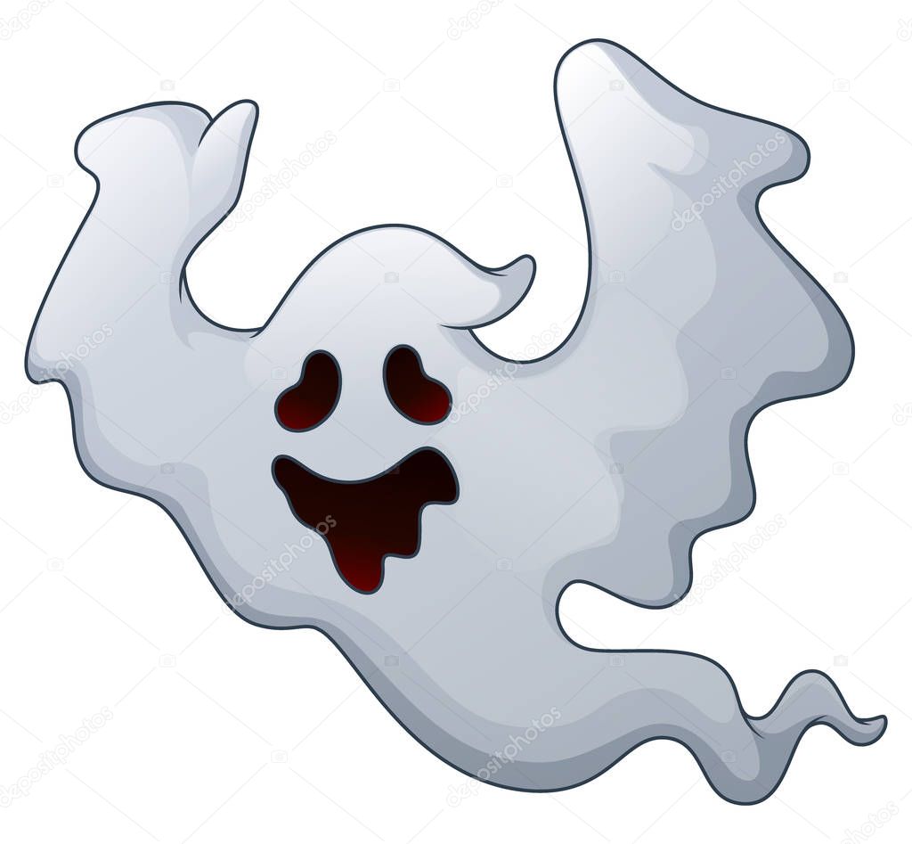 Spooky halloween ghost