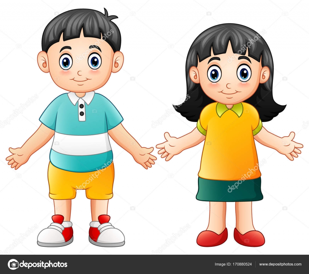 Niños saludando Imágenes Vectoriales, Gráfico Vectorial de Niños saludando  | Depositphotos