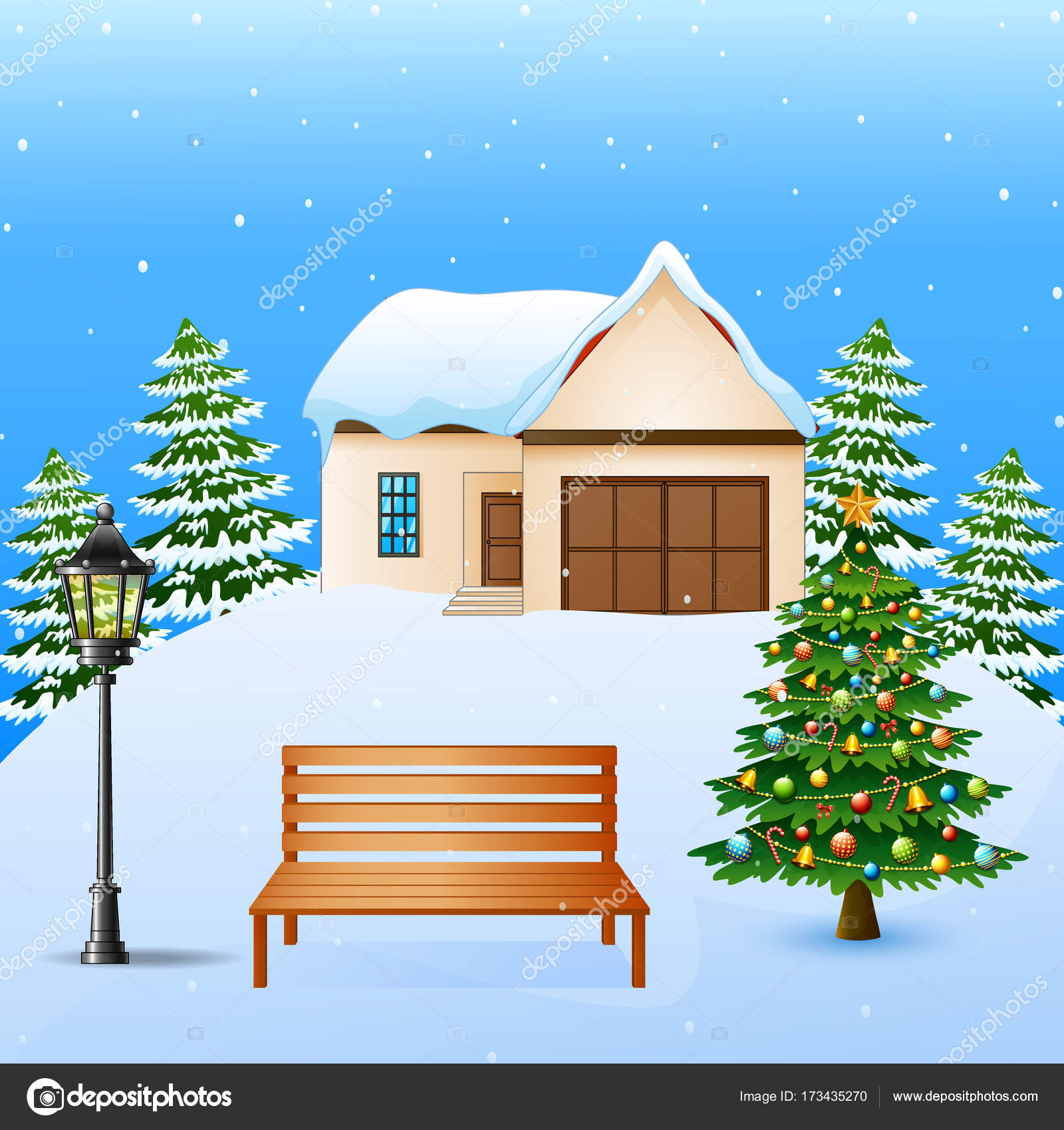 クリスマス 雪 家 イラスト Hōmuaidea