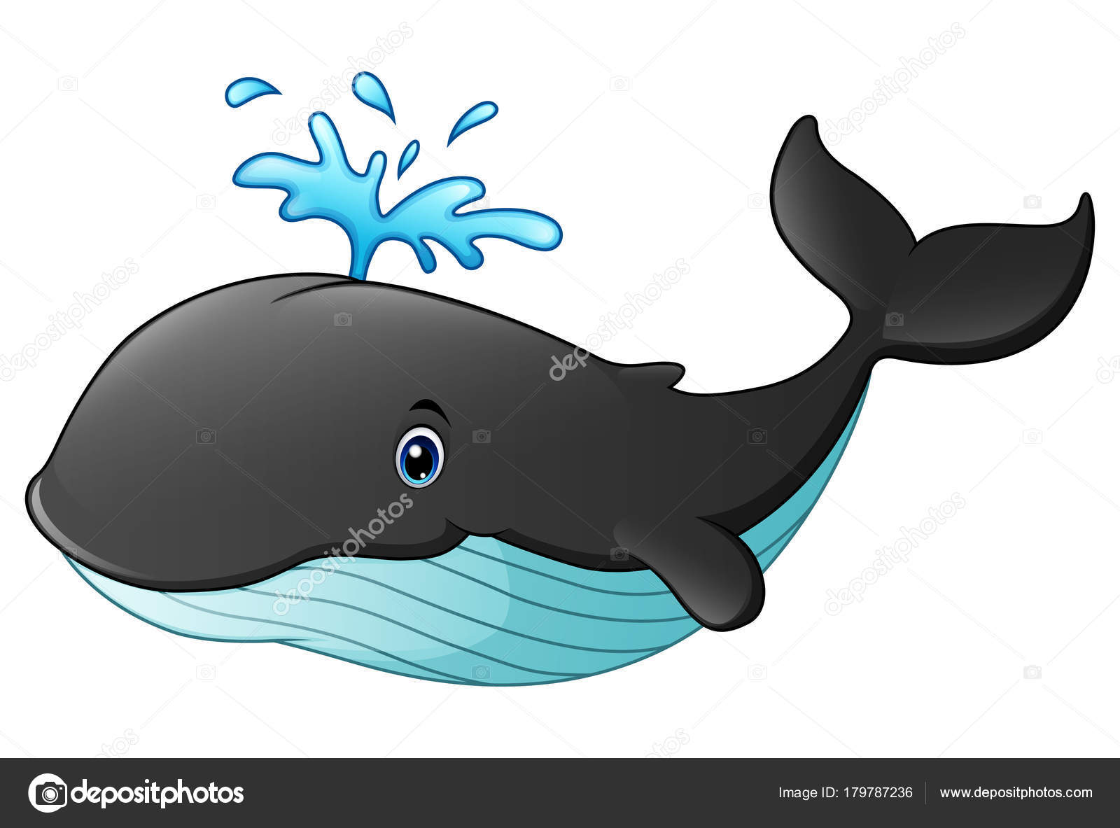 Vector Illustration Cute Whale Cartoon — Stock Vector © dualoro #179787236