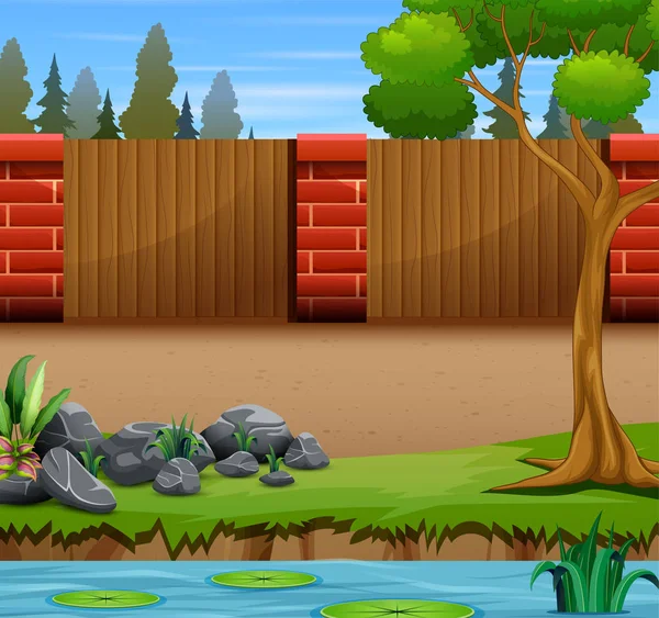 Dos adorables hijos estudiando la mariquita en el patio — Archivo